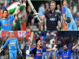 Find out the Cricket Record of who scored the first double hundred in the ODI format of cricket. Read the full list here.