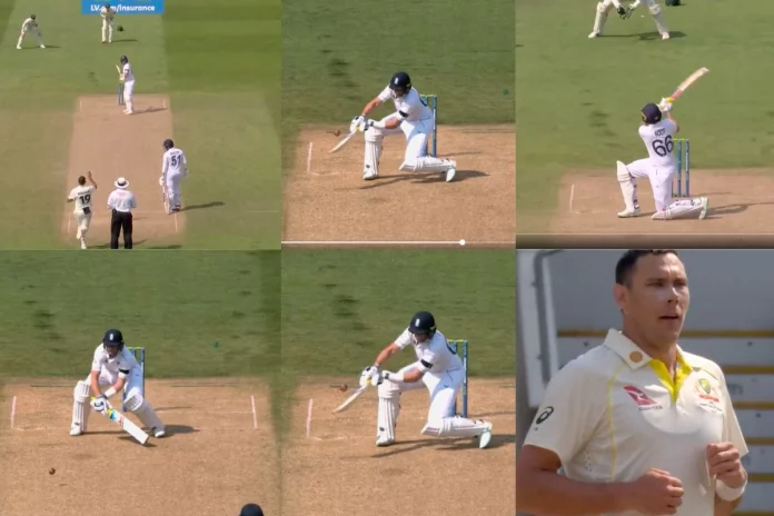 Cricket Viral Video Watch the Cricket Viral Video where Joe Root reverse sweep Steve Boland for a six in the first test match of Ashes 2023