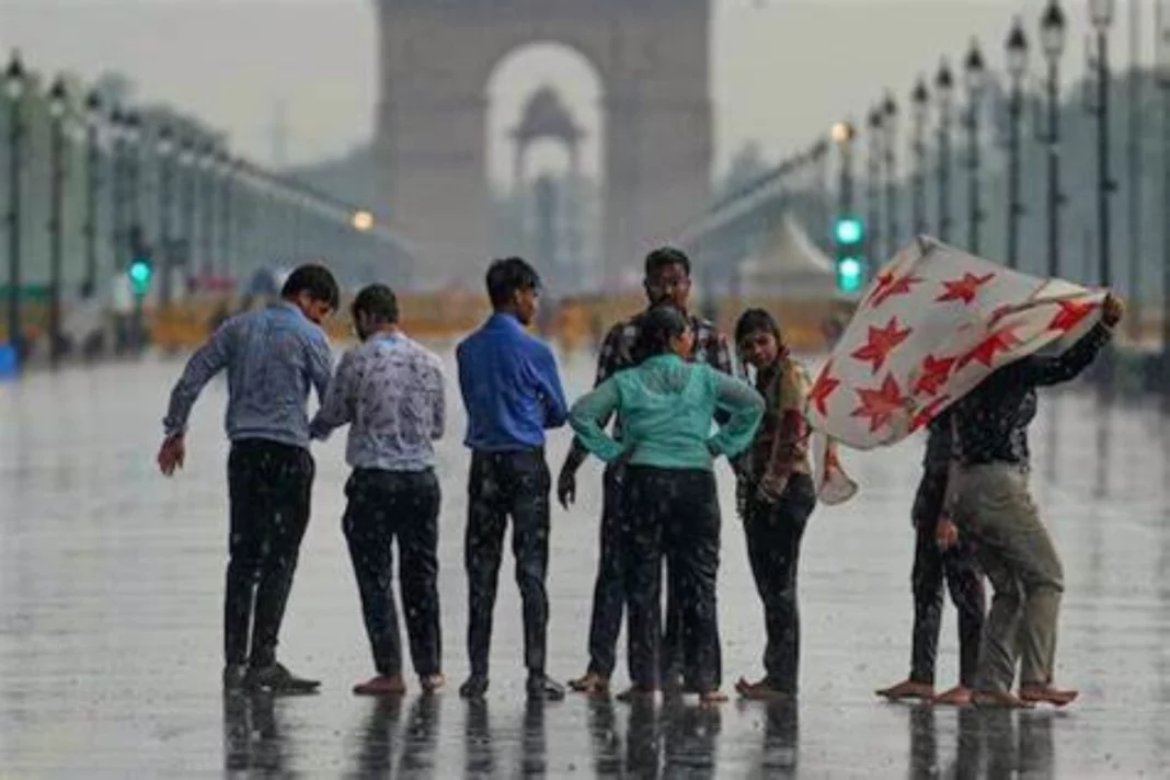 On Monday, the city received light showers providing respite after hot temperature recorded on Sunday.