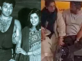 Dimple Kapadia and Sunny Deol