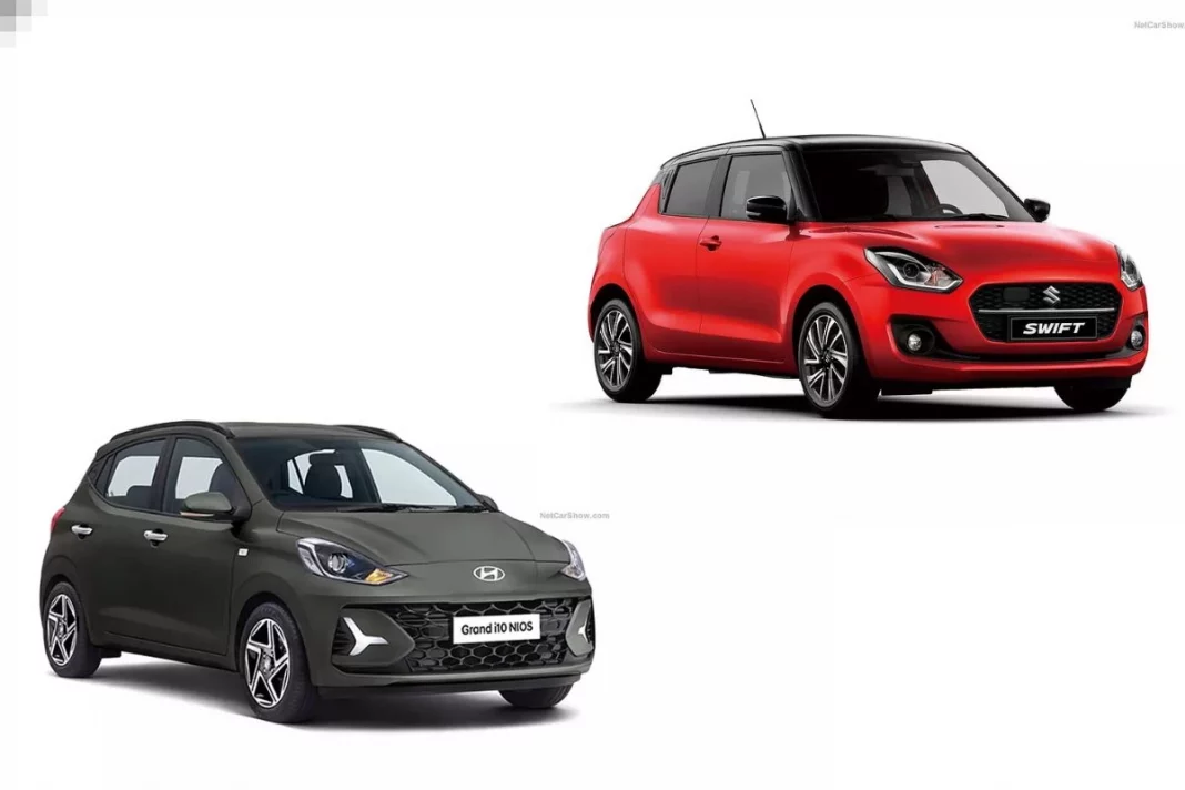 Hyundai Grand i10 nios Vs Maruti Swift