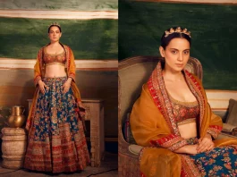 Kangana Ranaut, known for her impeccable fashion sense, shared a series of photos in which she looked nothing short of royalty