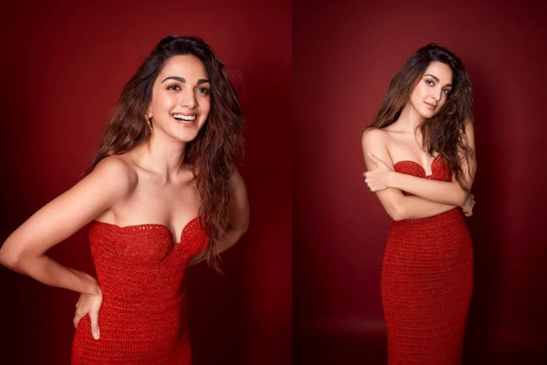 Kiara Advani in red dress