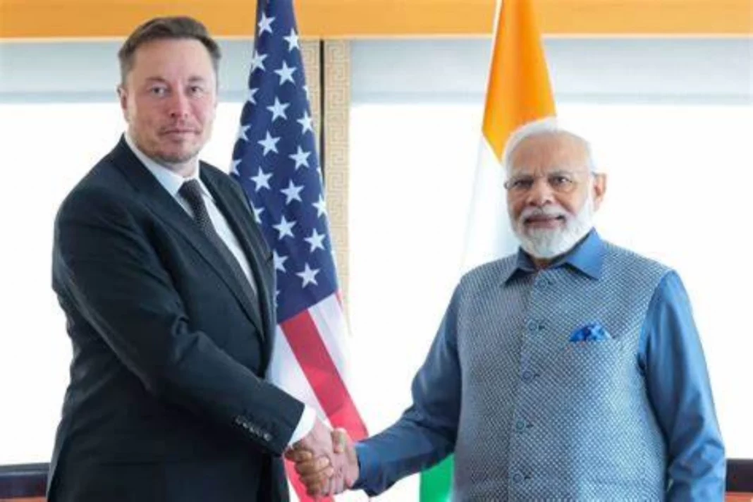 PM Modi met Tech Magnet Elon Musk in New York.