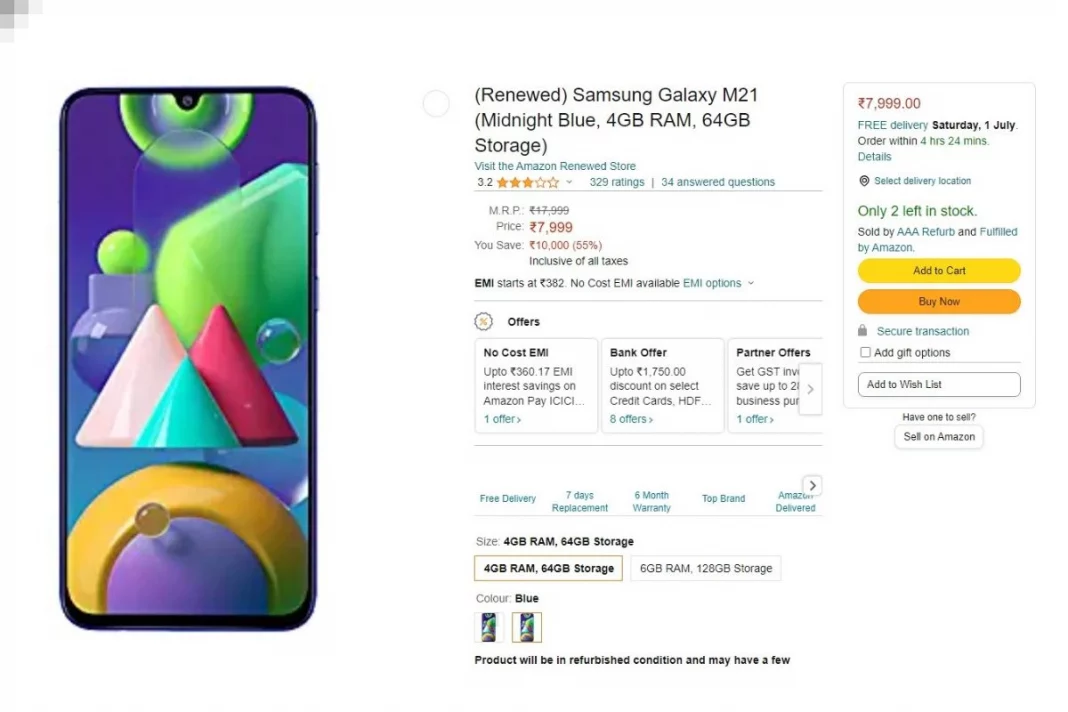 Samsung Galaxy M21