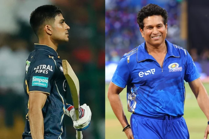 Shubman Gill and Sachin Tendulkar