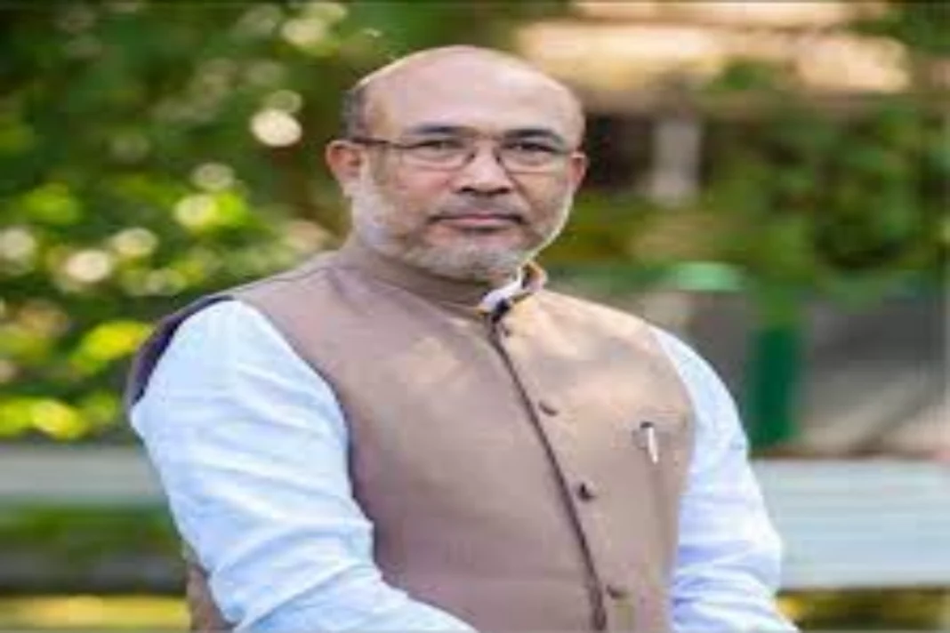 Biren Singh returned to Manipur after returning from an all-party meet in Delhi.