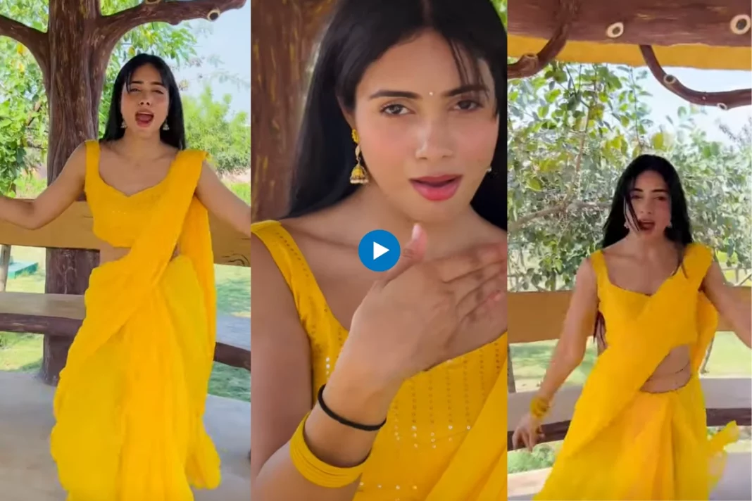 A girl in a yellow saree effortlessly glides through a park with her killer and electrifying dance performance on 'Show Me The Thumka'