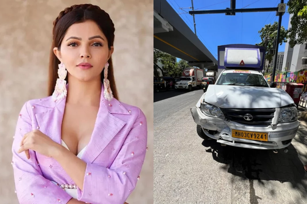 Rubina Dilaik, winner of Bigg Boss 14, was involved in a car accident on Saturday, sustaining injuries to her head and lower back