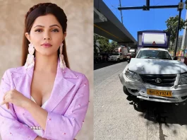 Rubina Dilaik, winner of Bigg Boss 14, was involved in a car accident on Saturday, sustaining injuries to her head and lower back