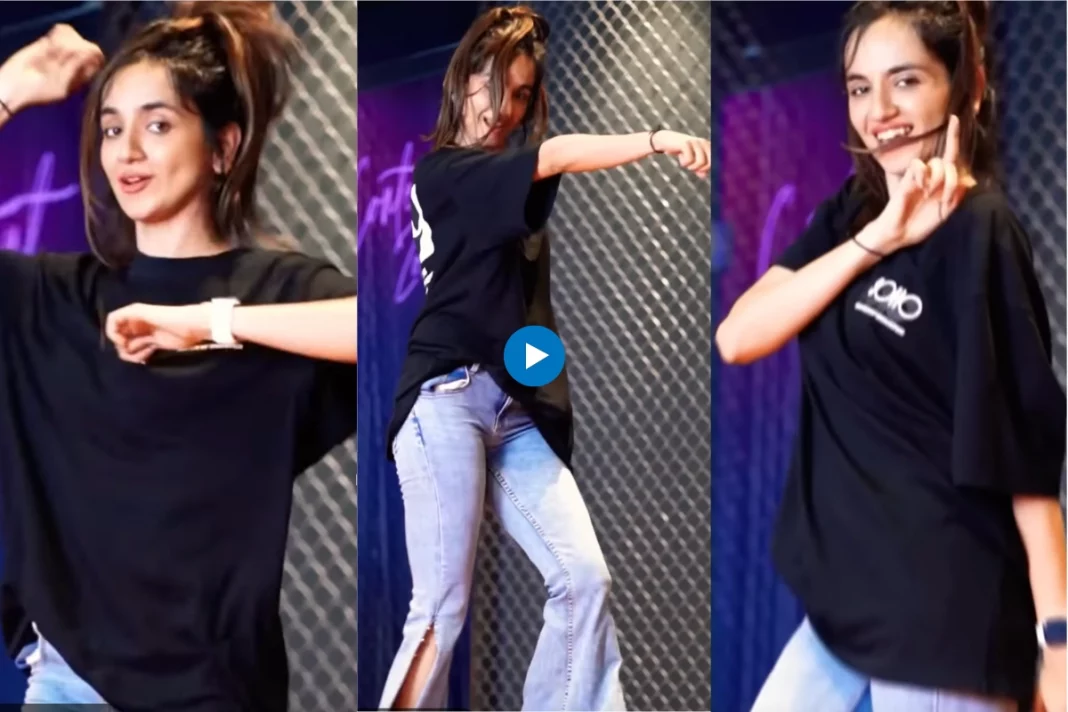 In a burst of energy and enthusiasm, a girl has taken the internet by storm with her dance performance on the iconic song 