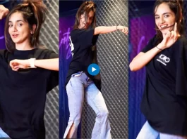 In a burst of energy and enthusiasm, a girl has taken the internet by storm with her dance performance on the iconic song "Kaanta Laga"