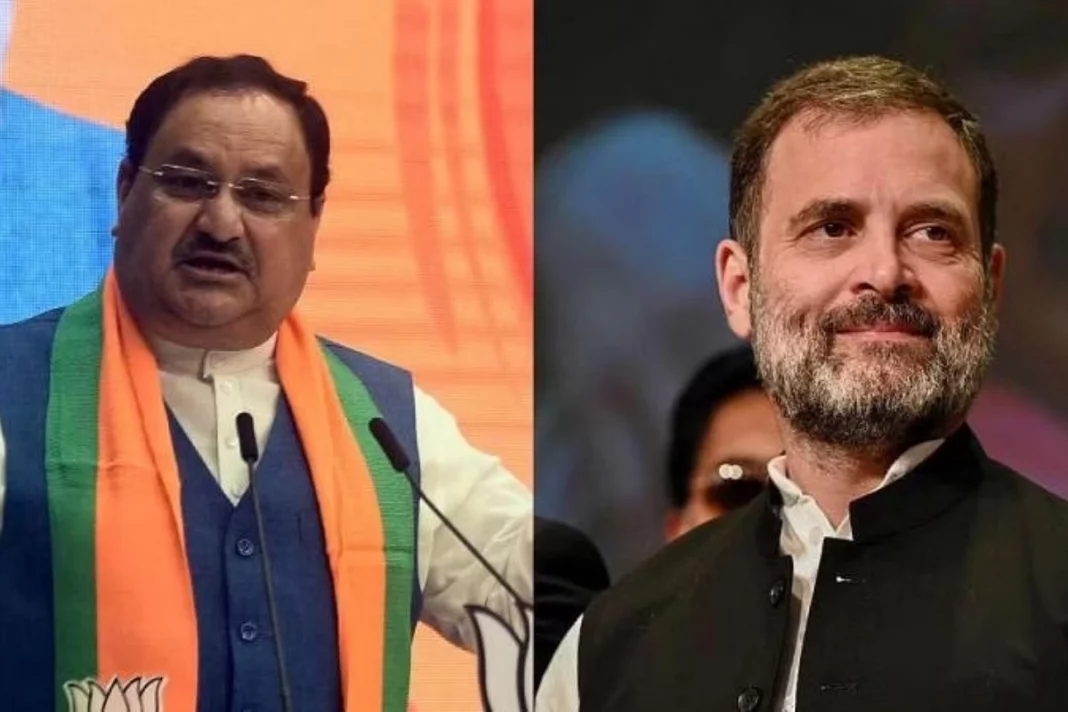 P Nadda attacks Rahul Gandhi