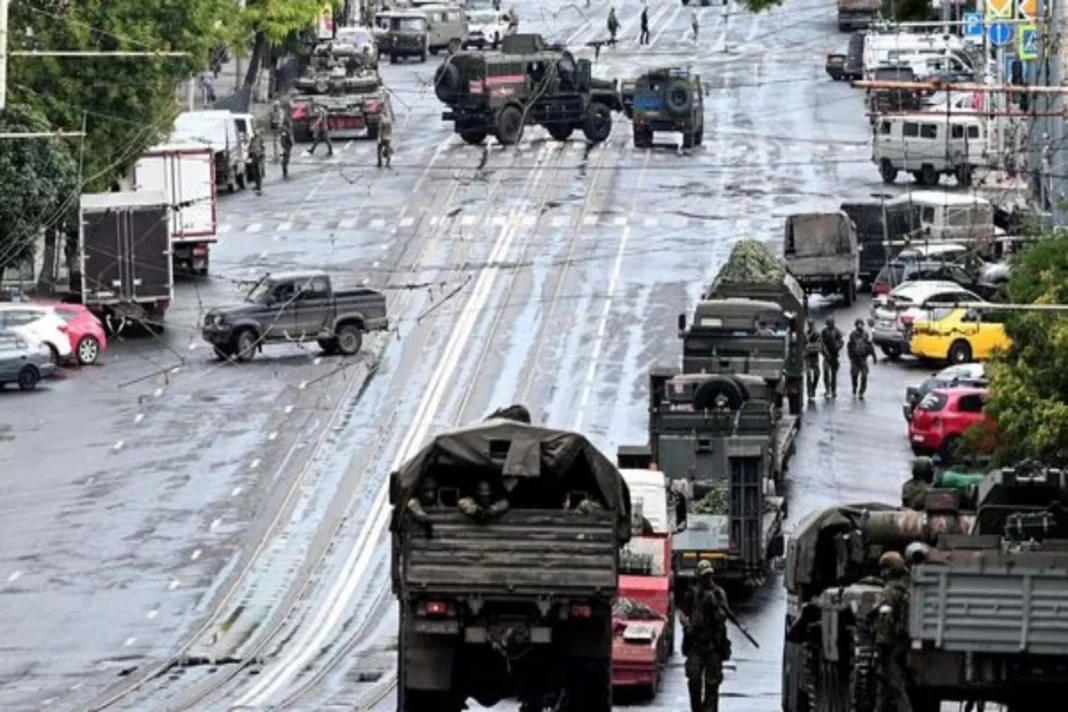 The Wagner forces move through Lipetsk region as Moscow secures its position along M4 Highway.