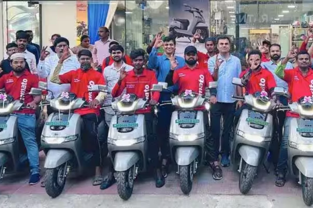 TVS partners with Zomato for green deliveries, will deploy 10000 electric scooters in two years, all details here