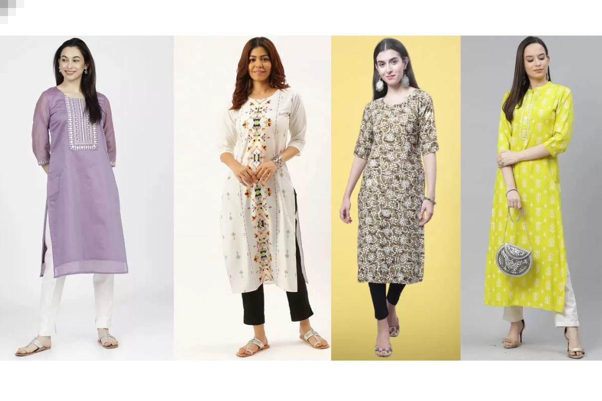 Tissu Women's Rayon a-line Kurta | A line kurta, Chic fall outfits, Clothes  for women