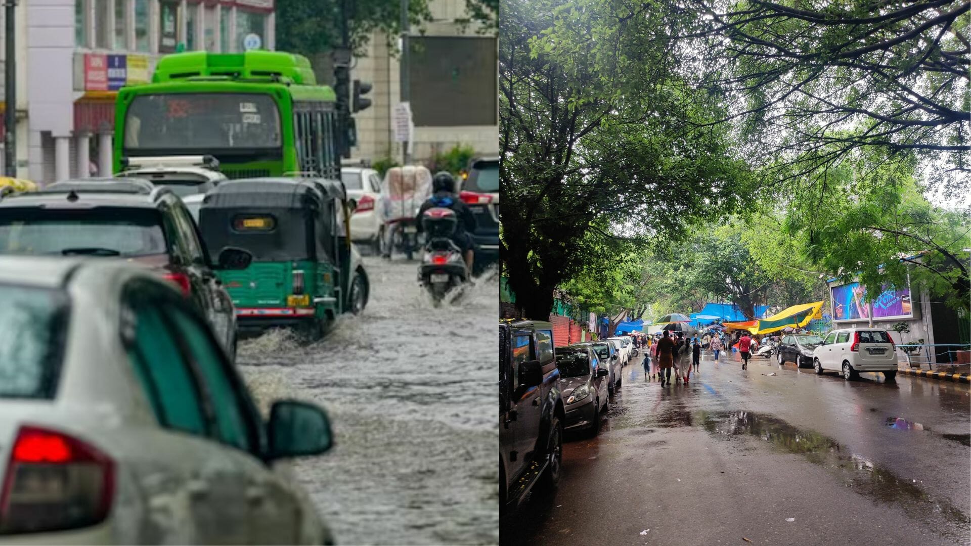 Delhi News: City residents enjoy the showers amidst 41-years record breaking rainfall