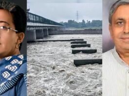 DElhi PWD Minsiter Atishi blamed mangement at Hathnikund Barrage for water rise in Delhi.