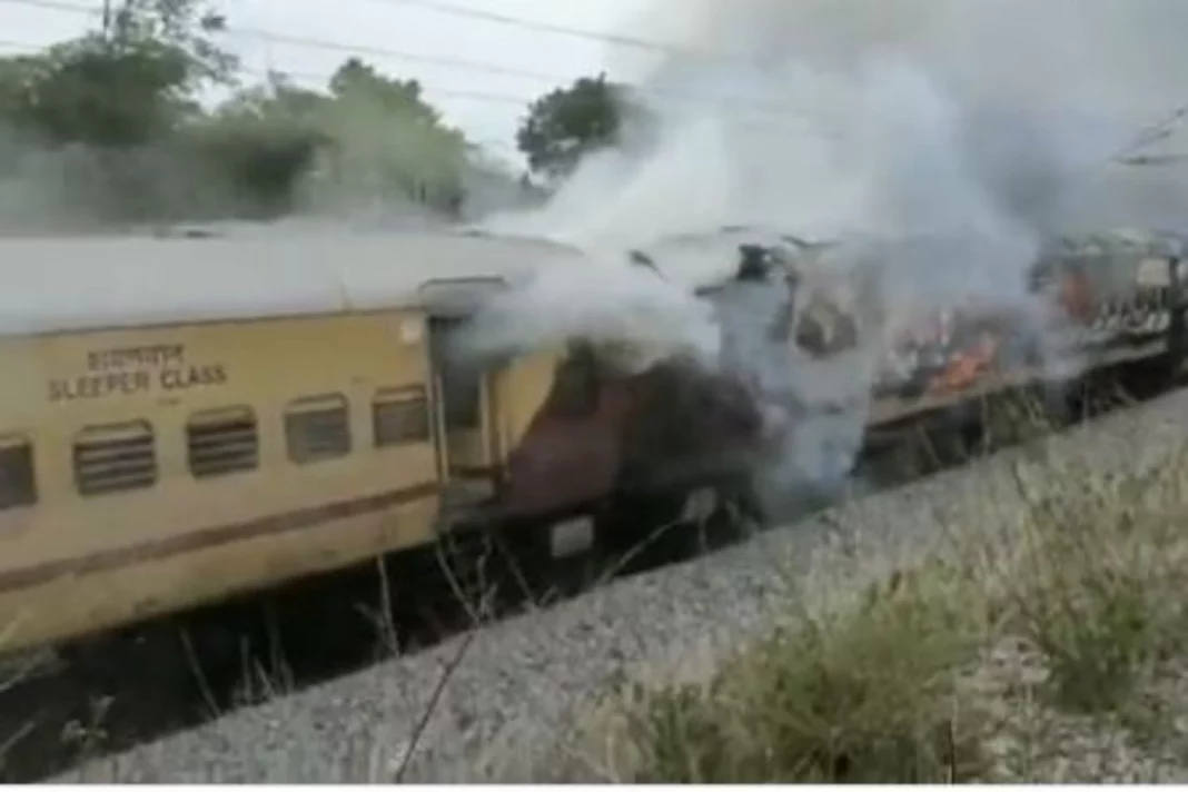 Three coaches of Falaknuma Express caught fire on Friday.