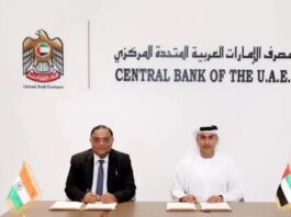 The RBI of India and Central Bank of Dubai has signed two Memorandums of Understanding.