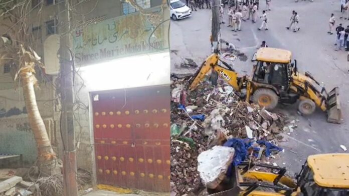 Mari Mata temple demolished in Karachi.