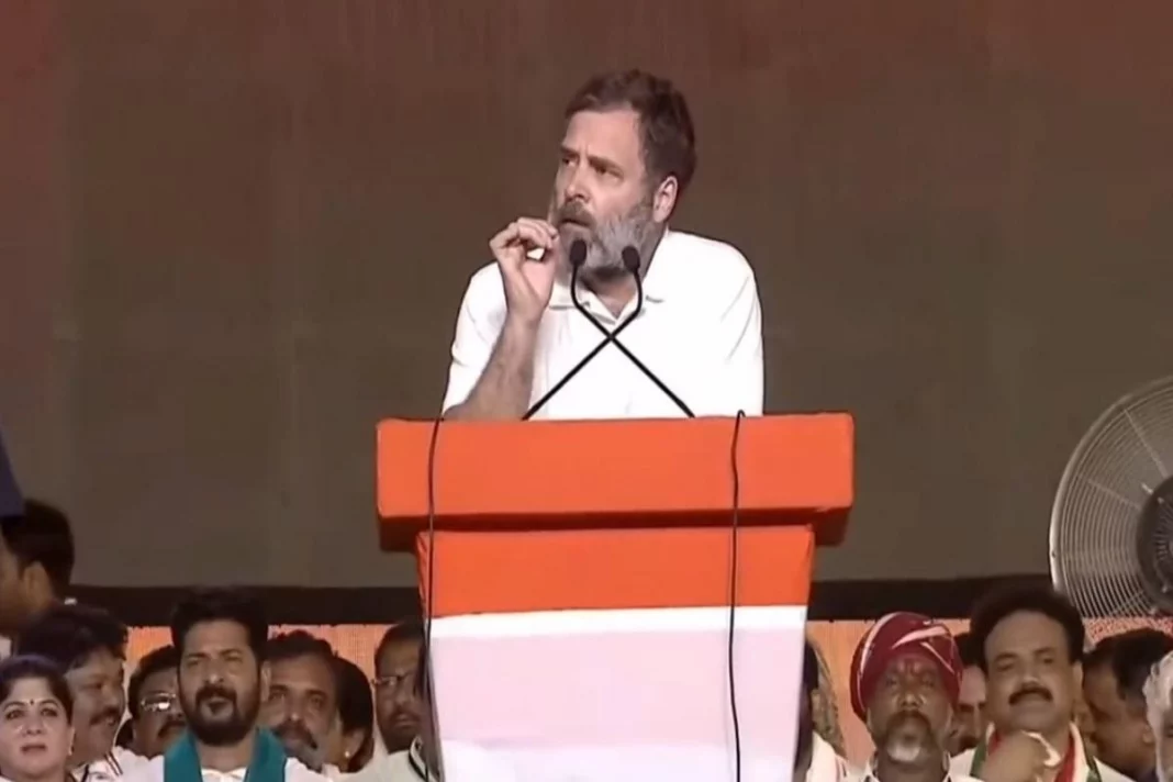 Rahul Gandhi attacked CM KCR and BJP during an address in Telangana .