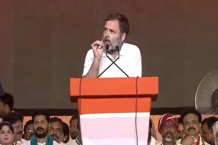 Rahul Gandhi Rahul Gandhi attacked CM KCR and BJP during an address in Telangana .