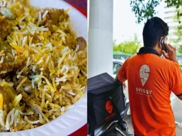 Indians ordered Biryani from Swiggy 76 crore times in past 12 months.