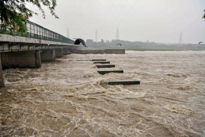 Water level in Yamuna