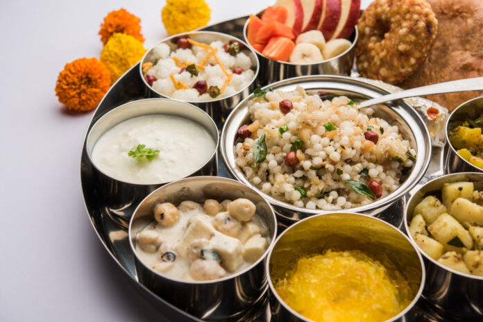 Navratri,Upwas,Thali,/,Fasting,Food,Platter,,Selective,Focus Navratri,Upwas,Thali,/,Fasting,Food,Platter,,Selective,Focus