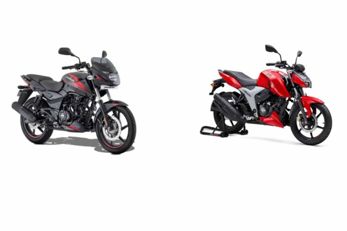 Bajaj Pulsar 150 vs TVS Apache RTR 160 Bajaj Pulsar 150 vs TVS Apache RTR 160