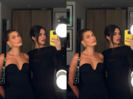 Hailey Bieber and Kendall Jenner