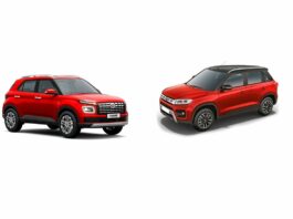 Hyundai Venue vs Maruti Suzuki Vitara Brezza LXi MT