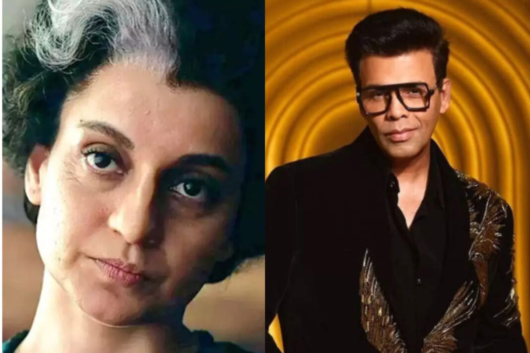 Karan Johar and Kangana Ranaut