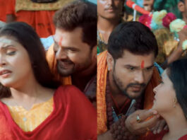 Khesari Lal Yadav and Nisha Pandey