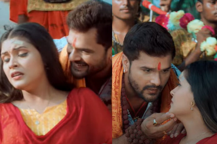 Khesari Lal Yadav and Nisha Pandey