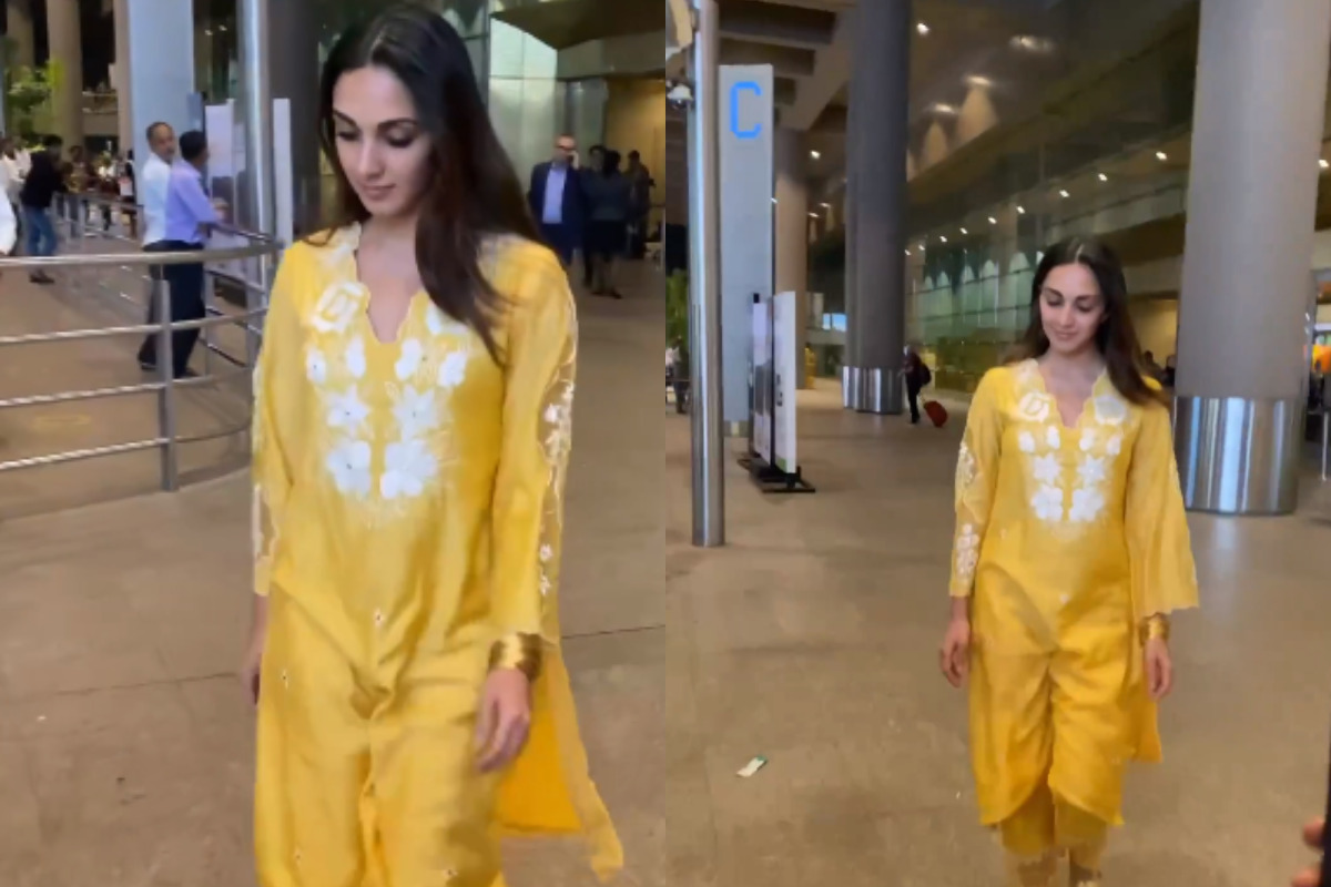 Kiara Advani is her own sunshine in lovely in a strapless yellow bodycon  with thigh-high slit for Bhool Bhulaiyaa 2 promotions 2 : Bollywood News -  Bollywood Hungama