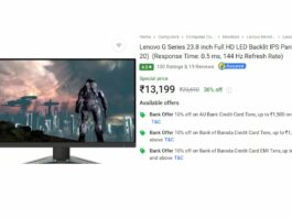 Lenovo G Series Gaming Monitor