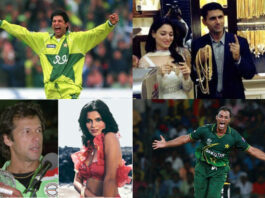 Pakistan Cricketers Bollywood Celebrities
