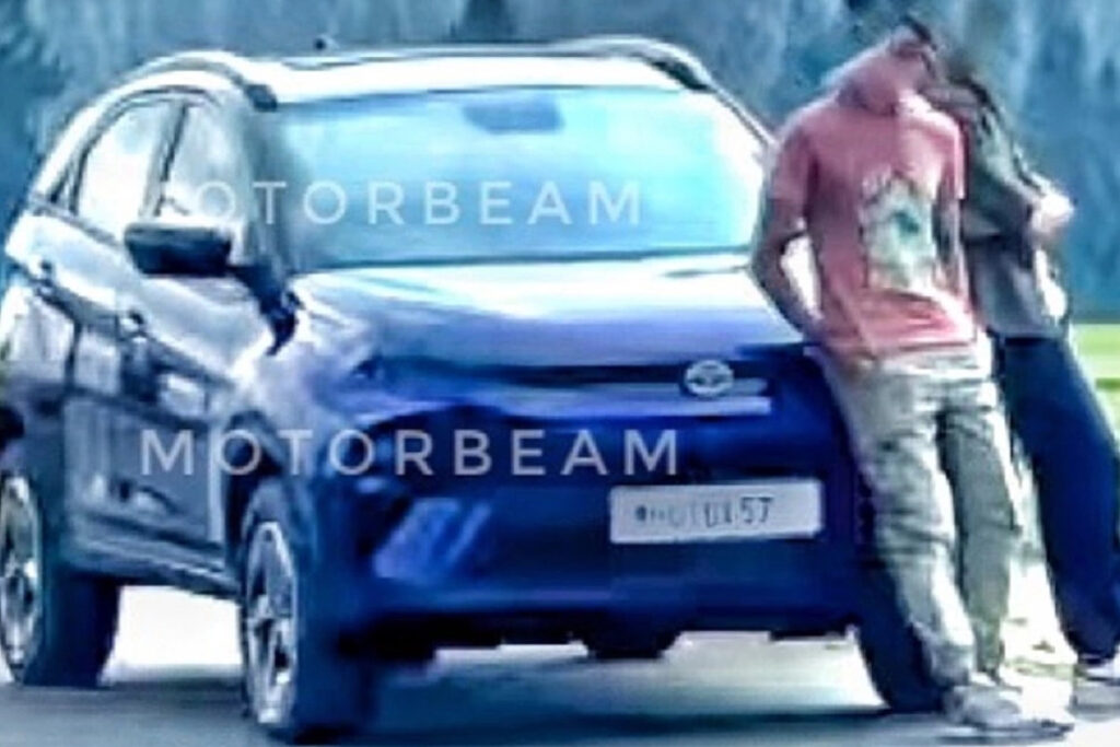 Tata Nexon Facelift exterior details leaked, Spotted during official TVC shoot