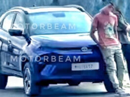 Tata Nexon Facelift exterior details leaked, Spotted during official TVC shoot