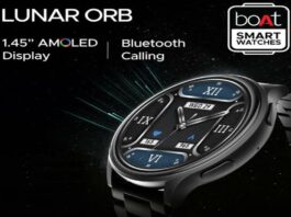 boAt Lunar ORB smartwatch