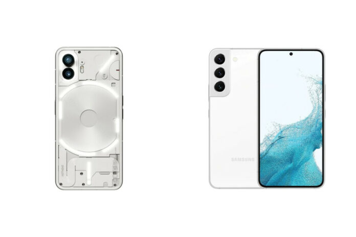 Samsung Galaxy S22 5G vs Nothing Phone 2 Samsung Galaxy S22 5G vs Nothing Phone 2