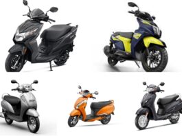 Top 5 best selling scooters