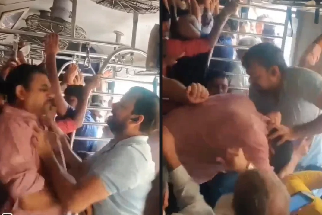 Viral Video: A heroic Mediator settles a furious dispute in a Mumbai local train; netizens call him, 'Super Cool Referee'