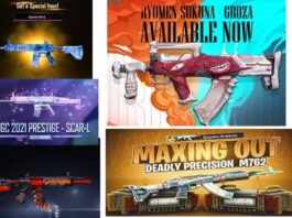 Top 5 gun skins of BGMI