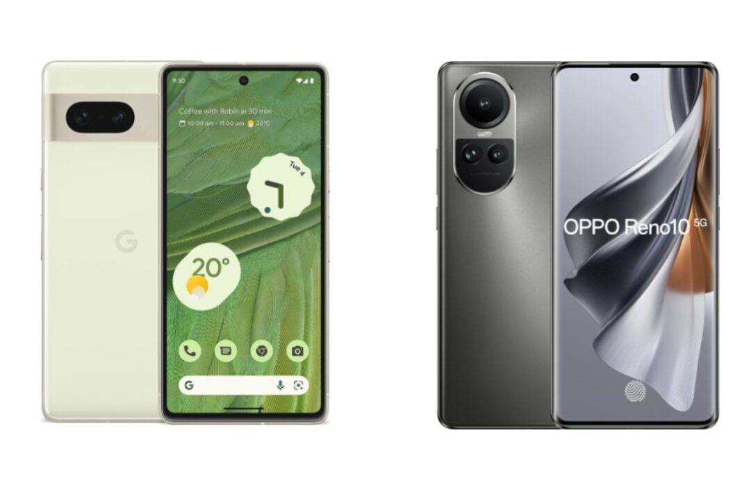 Oppo Reno 10 5G vs Google Pixel 7
