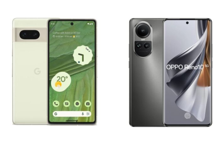 Oppo Reno 10 5G vs Google Pixel 7