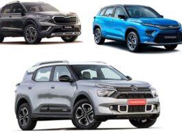 Citroen C3 Aircross vs Toyota Urban Cruiser Hyryder vs Skoda Kushaq