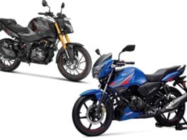 TVS Apache RTR 160 vs Hero Xtreme 160R 4V